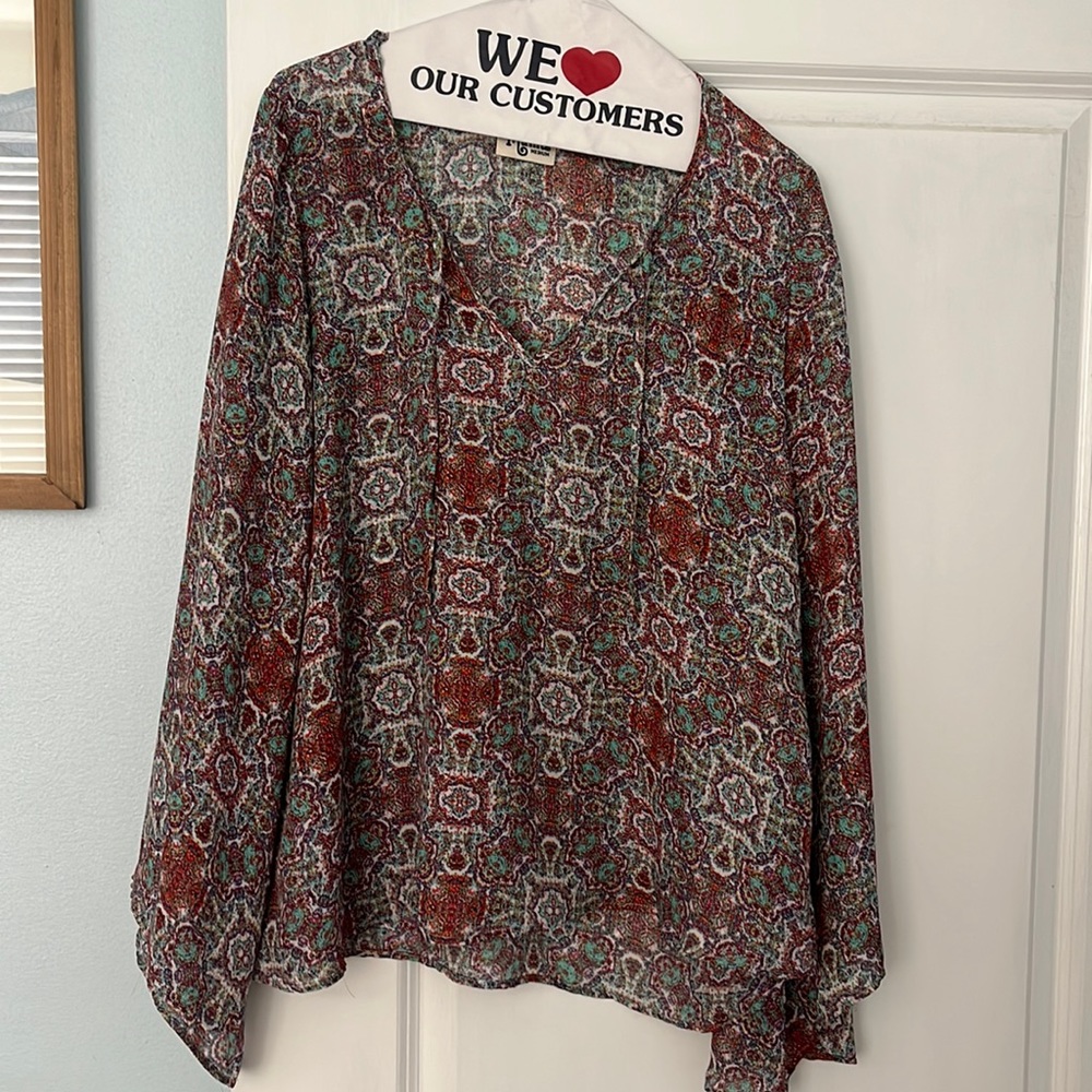 ShowMeYourMumu/Show Me Your Mumu mixed pattern tunic top